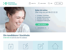 Tablet Screenshot of distriktstandvarden.se
